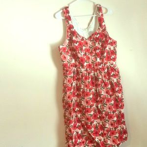 Floral zipperback dress